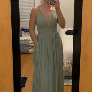Sage green bridesmaid dress from Kennedy Blue